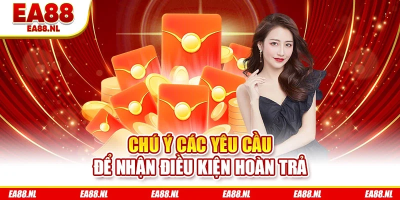 Chú ý các yêu cầu để nhận điều kiện hoàn trả